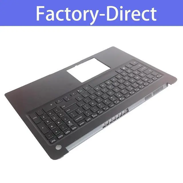 Alt view image 4 of 7 - Replacement for Dell Latitude 3500 E3500 Laptop Upper Top Cover Case Palmrest Not-Backlit Keyboard Assembly Part 0XPXMR XPXMR Black