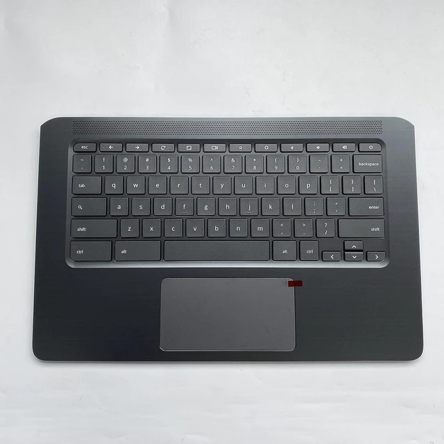 Alt view image 6 of 7 - for HP Chromebook 14 G5 Upper Palmrest Case with Keyboard Trackpad L14354-001 L14355-001