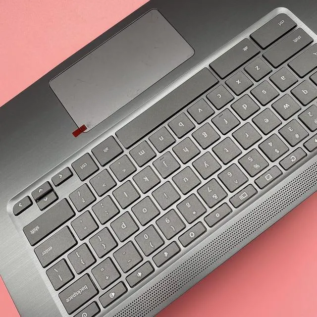 Alt view image 5 of 7 - for HP Chromebook 14 G5 Upper Palmrest Case with Keyboard Trackpad L14354-001 L14355-001