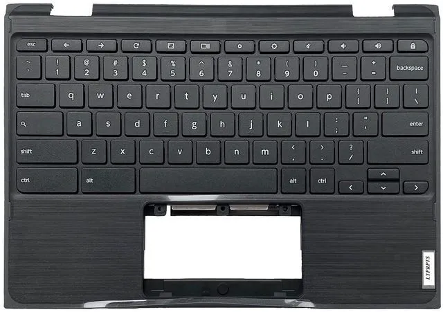 Main image of Replacement Laptop Upper Case Palmrest Non-Backlit Keyboard Assembly Part for Lenovo 300E Chromebook 2nd Gen AST 82CE 5CB0Z21541 Black