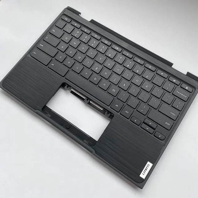 Alt view image 3 of 7 - Replacement Laptop Upper Case Palmrest Non-Backlit Keyboard Assembly Part for Lenovo 300E Chromebook 2nd Gen AST 82CE 5CB0Z21541 Black