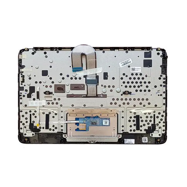 Alt view image 3 of 7 - M44258-001 Replacement for HP Chromebook 11MK G9 EE Laptop Upper case Palmrest Assembly Part with US Keyboard and Touchpad Black