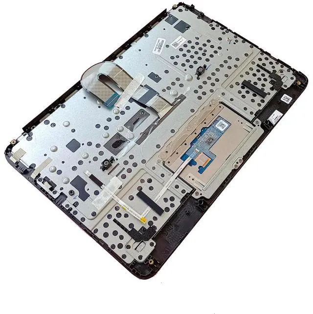 Alt view image 4 of 7 - M44258-001 Replacement for HP Chromebook 11MK G9 EE Laptop Upper case Palmrest Assembly Part with US Keyboard and Touchpad Black