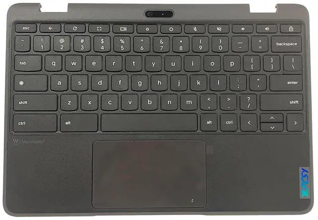 Main image of Replacement for Lenovo Chromebook 300E Yoga Gen4 (WFC) Laptop Upper Top Cover Case Palmrest US Keyboard Touchpad Assembly Part 5M11H62894 Gray