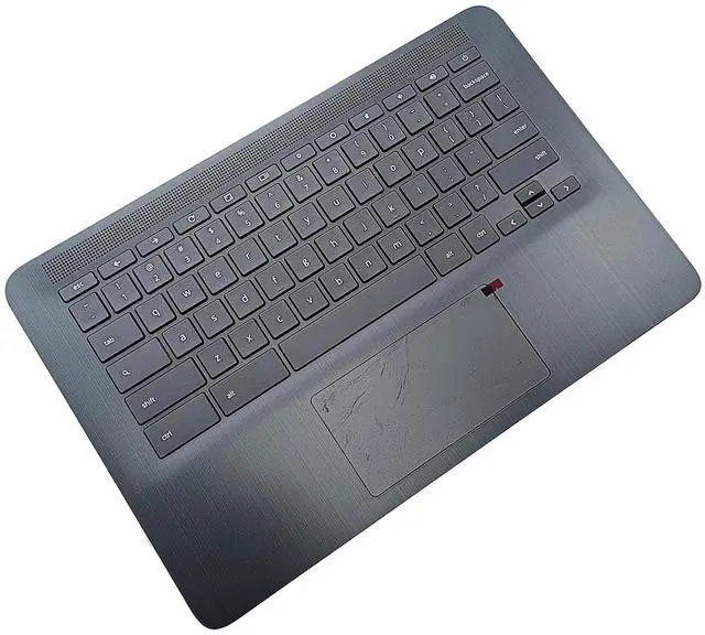 Alt view image 5 of 7 - Replacement for HP Chromebook 14 G6 CB14G6 CelN4000 15.6" Laptop Upper Top Cover Case Palmrest Keyboard Touchpad Assembly Part L90459-001