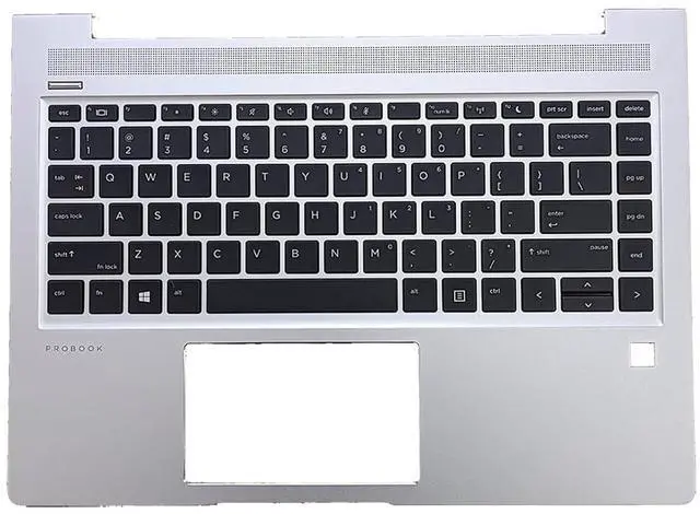 Main image of L44589-001 L65225-001 Replacement for HP ProBook 440 G6 G7 PB 445R G6 K12 PB 445 G6 Laptop Palmrest Assembly with Non-Backlit US Keyboard Sliver