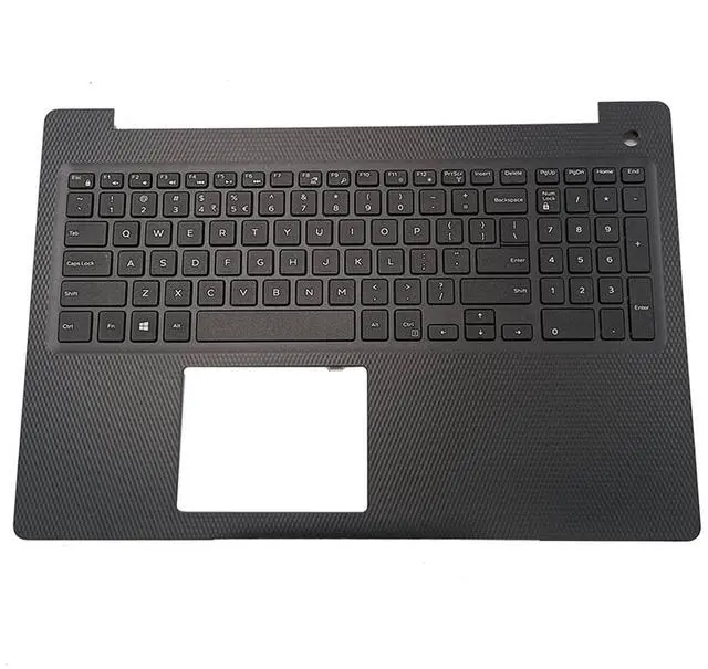 Main image of Replacement for Dell Inspiron 15 3000 3583 Laptop Upper Top Cover Case Palmrest Non-Backlit Keyboard Assembly Part P4MKJ 0P4MKJ Black