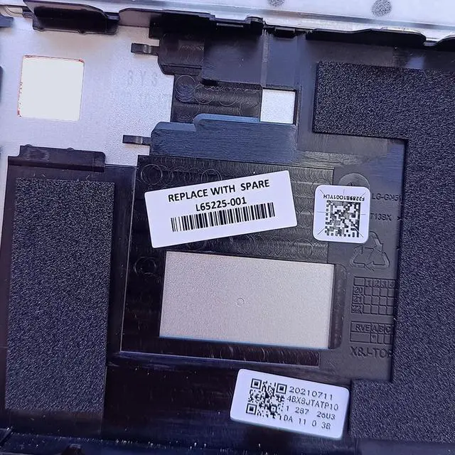 Alt view image 6 of 7 - L44589-001 L65225-001 Replacement for HP ProBook 440 G6 G7 PB 445R G6 K12 PB 445 G6 Laptop Palmrest Assembly with Non-Backlit US Keyboard Sliver