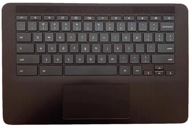 Main image of Replacement Laptop Upper Case Palmrest Non-Keyboard Touchpad Assembly Part for HP Chromebook 14 G7 CB E 14 G7 M47207-001 Black