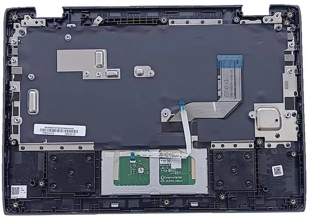 Alt view image 2 of 7 - Replacement for Lenovo 100e Chromebook 2nd Gen AST 82CD Laptop Upper Top Cover Case Palmrest Not-Backlight Keyboard Touchpad Assembly Part 5CB0Z21474 Black