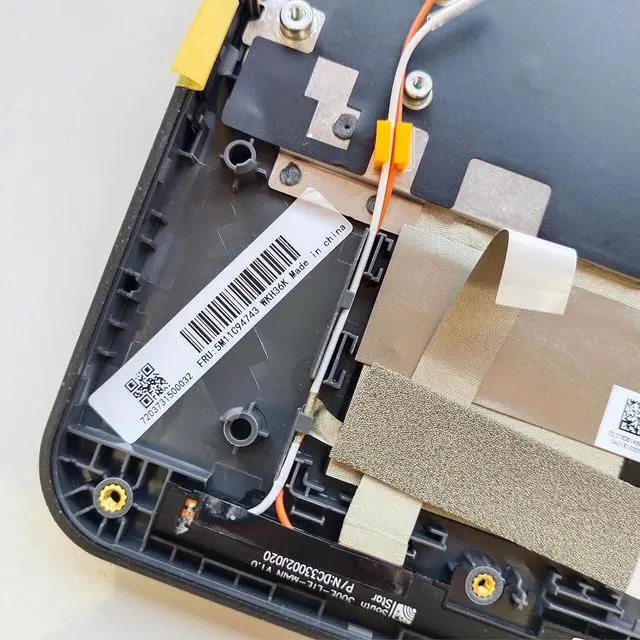 Alt view image 7 of 7 - 5M11C94743 5M11G97058 Replacement for Lenovo 300e Chromebook Gen 3 82J9 82JA Laptop Upper case Palmrest Assembly Part with US Keyboard and Touchpad (NO WFC Hole) LTE