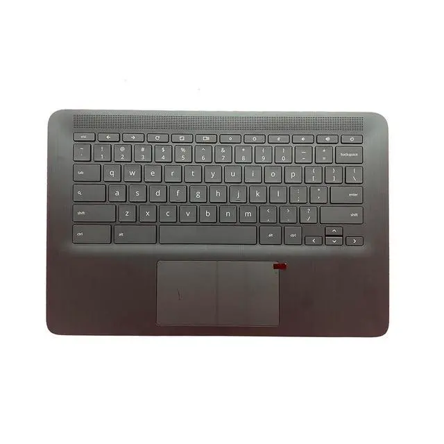 Alt view image 2 of 7 - L90460-001 Replacement for HP Chromebook 14 G6 CB14 G6 Laptop Upper Top Cover Case Palmrest Backlit US Keyboard Touchpad Assembly Part Black