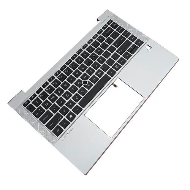 Alt view image 5 of 7 - M07090-001 M36312-001 Replacement for HP Elitebook 840 G7 840 G8 Laptop Upper Top Cover Case Palmrest Backlit US Keyboard Assembly Part Silver