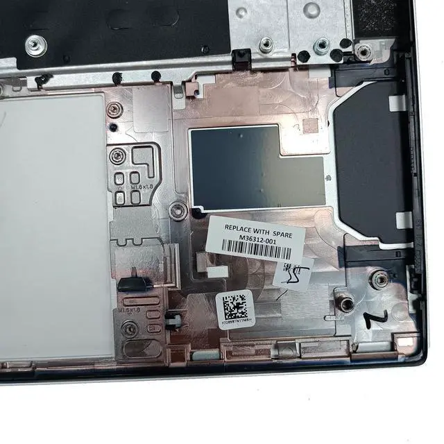 Alt view image 6 of 7 - M07090-001 M36312-001 Replacement for HP Elitebook 840 G7 840 G8 Laptop Upper Top Cover Case Palmrest Backlit US Keyboard Assembly Part Silver