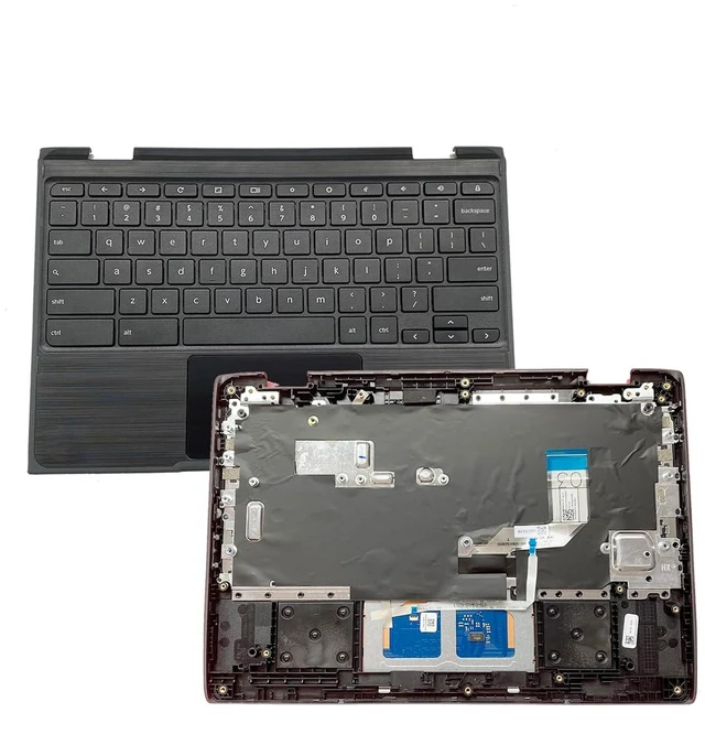 Main image of Replacement for Lenovo 300e Chromebook 2nd Gen AST 82CE Laptop Upper Top Cover Case Palmrest Non-Backlight Keyboard Touchpad Assembly Part Not-Camera 5CB0Z21541 Black