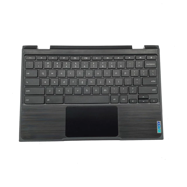 Alt view image 2 of 7 - Replacement for Lenovo 300e Chromebook 2nd Gen AST 82CE Laptop Upper Top Cover Case Palmrest Non-Backlight Keyboard Touchpad Assembly Part Not-Camera 5CB0Z21541 Black