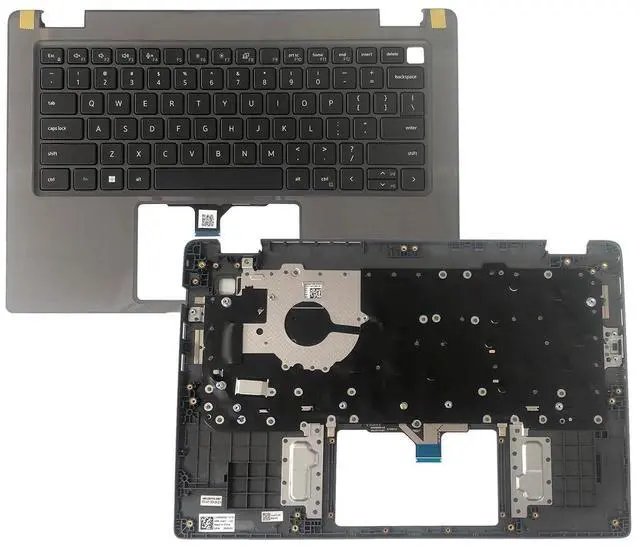 Main image of 0R2DCD R2DCD Replacement for Dell Latitude 3440 E3440 Laptop Upper Top Cover Case Palmrest Not-Backlit US Keyboard Assembly Part Gray