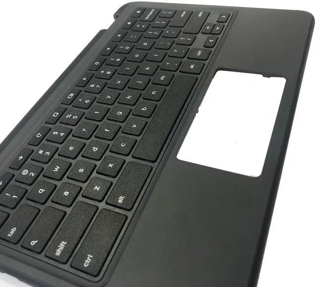 Alt view image 6 of 7 - 0WHJ70 WHJ70 Replacement for Dell Chromebook 11 3120 Laptop Upper case Palmrest Assembly Part with Non-Backlit US Keyboard Not-WFC