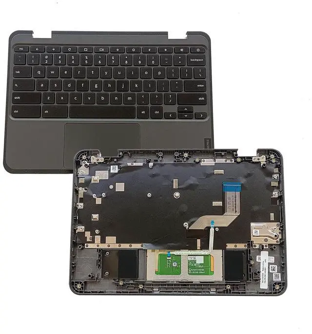 Main image of 5M11H52901 Replacement for Lenovo 100E Chromebook Gen 3 Laptop Upper case Palmrest Assembly with Non-Backlit US Keyboard and Touchpad Black