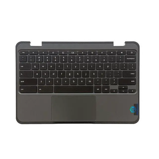 Alt view image 2 of 7 - 5M11H52901 Replacement for Lenovo 100E Chromebook Gen 3 Laptop Upper case Palmrest Assembly with Non-Backlit US Keyboard and Touchpad Black