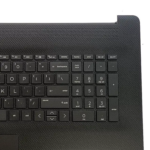 Alt view image 7 of 7 - Replacement for HP Pavilion17BY 17-by 17CA 17-CA Laptop Upper Top Cover Case Palmrest Not-Backlit Keyboard Touchpad Assembly Part L48409-001 6070B1546701