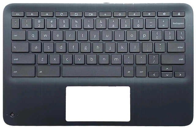 Alt view image 2 of 7 - Replacement Laptop for HP Chromebook x360 G3 EE 11 Palmrest Assembly with US Keyboard WFC L92215-001