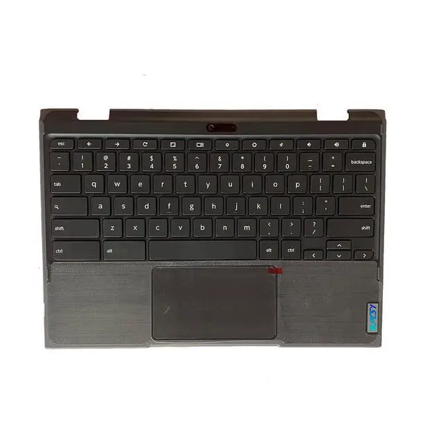 Main image of Replacement for Lenovo Chromebook 500E 2th Laptop Upper Top Cover Case Palmrest Not-Backlit Keyboard Touchpad Assembly Part 5CB0T79601 Black