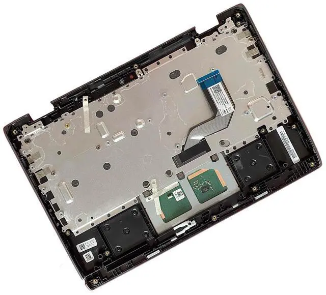 Alt view image 4 of 7 - Replacement for Lenovo Chromebook 500E 2th Laptop Upper Top Cover Case Palmrest Not-Backlit Keyboard Touchpad Assembly Part 5CB0T79601 Black