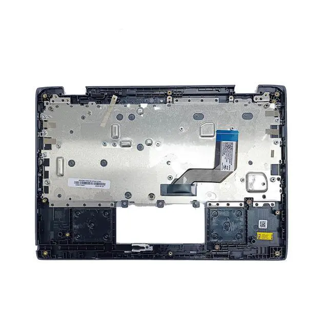 Alt view image 2 of 7 - Replacement for Lenovo Chromebook 500E 2th Laptop Upper Top Cover Case Palmrest Not-Backlit Keyboard Assembly Part 5CB0T79601 Black