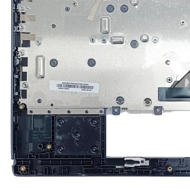 Alt view image 7 of 7 - Replacement for Lenovo Chromebook 500E 2th Laptop Upper Top Cover Case Palmrest Not-Backlit Keyboard Assembly Part 5CB0T79601 Black