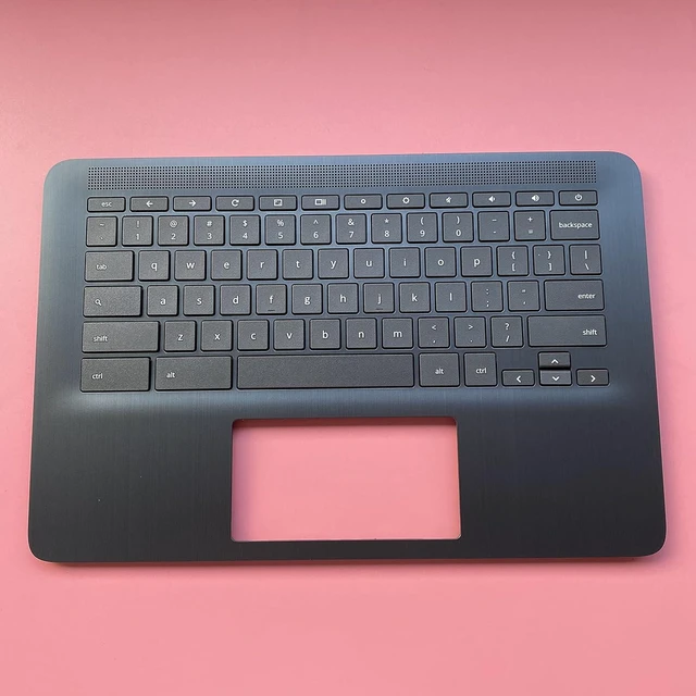 Alt view image 3 of 7 - Replacement for HP Chromebook 14 G6 CB14G6 CelN4000 15.6" Laptop Upper Case Palmrest Keyboard Assembly Part L90459-001