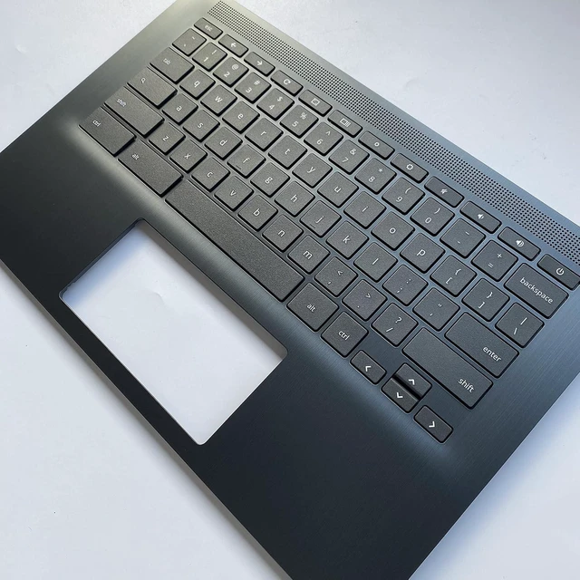 Alt view image 6 of 7 - Replacement for HP Chromebook 14 G6 CB14G6 CelN4000 15.6" Laptop Upper Case Palmrest Keyboard Assembly Part L90459-001