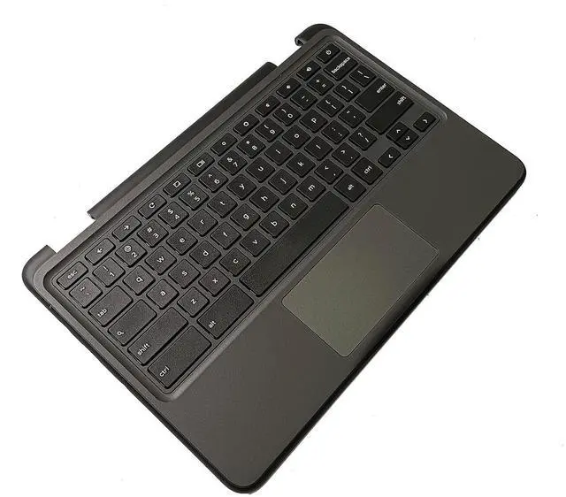 Alt view image 7 of 7 - Replacement for Dell Chromebook 11 3110Non-Touch Laptop Upper Top Cover Case Palmrest Keyboard Touchpad Assembly Part 00H7CN AP3IU000800