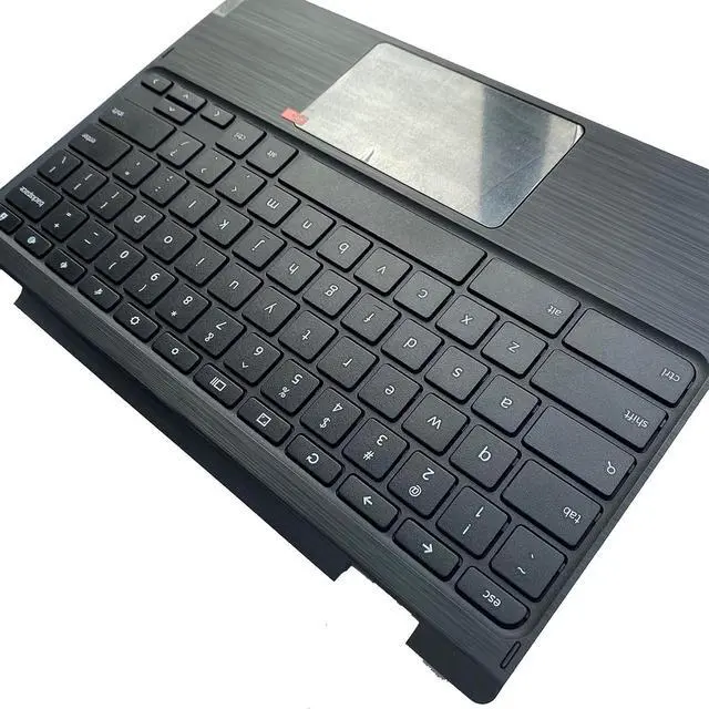 Alt view image 5 of 7 - Replacement for Lenovo 300e Chromebook 2nd Gen MTK 81QC Laptop Upper Top Cover Case Palmrest Not-Backlit Keyboard Touchpad Assembly Part 5CB0T95165