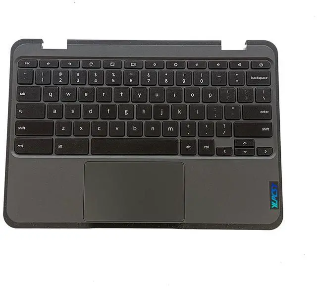 Main image of 5M11H52901 Replacement for Lenovo 100E Chromebook Gen 3 Laptop Upper Top Cover Case Palmrest Not-Backlit US Keyboard Touchpad Assembly Part Black