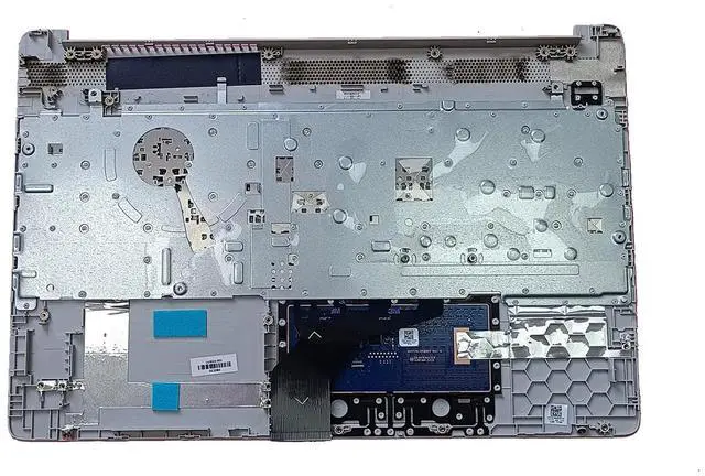Alt view image 2 of 7 - Replacement for HP 15-DW 15S-DU 15S-DY 15-DW0081WM HP 15-DW1081WM 15-DW1083WM 15-DW0083WM Laptop Upper Top Cover Case Palmrest Non-Backlit Keyboard Touchpad Assembly Part L52023-001 Sliver