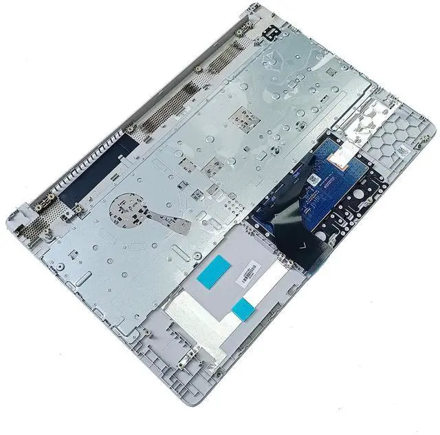 Alt view image 4 of 7 - Replacement for HP 15-DW 15S-DU 15S-DY 15-DW0081WM HP 15-DW1081WM 15-DW1083WM 15-DW0083WM Laptop Upper Top Cover Case Palmrest Non-Backlit Keyboard Touchpad Assembly Part L52023-001 Sliver