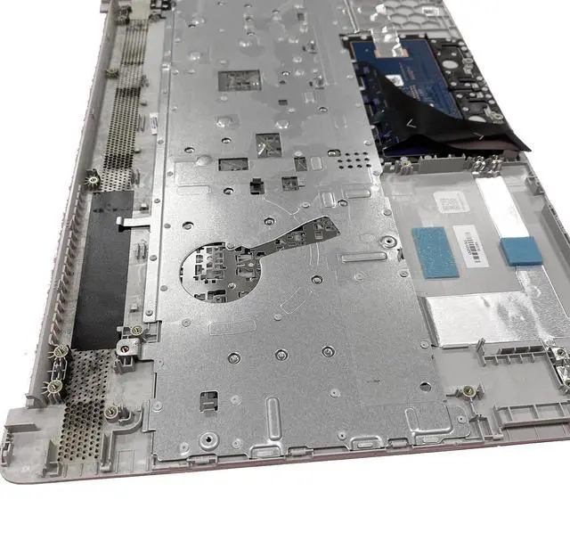 Alt view image 6 of 7 - Replacement for HP 15-DW 15S-DU 15S-DY 15-DW0081WM HP 15-DW1081WM 15-DW1083WM 15-DW0083WM Laptop Upper Top Cover Case Palmrest Non-Backlit Keyboard Touchpad Assembly Part L52023-001 Sliver