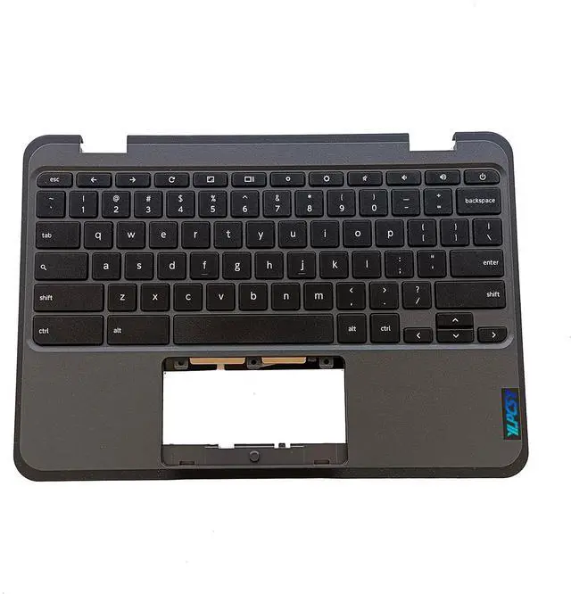 Main image of Replacement for Lenovo Chromebook 100E 3th 82J7 82J8 WiFi Laptop Upper Top Cover Case Palmrest Keyboard Assembly Part 5M11C94663 Black