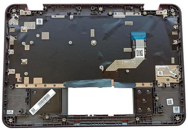 Alt view image 2 of 7 - Replacement for Lenovo Chromebook 100E 3th 82J7 82J8 WiFi Laptop Upper Top Cover Case Palmrest Keyboard Assembly Part 5M11C94663 Black