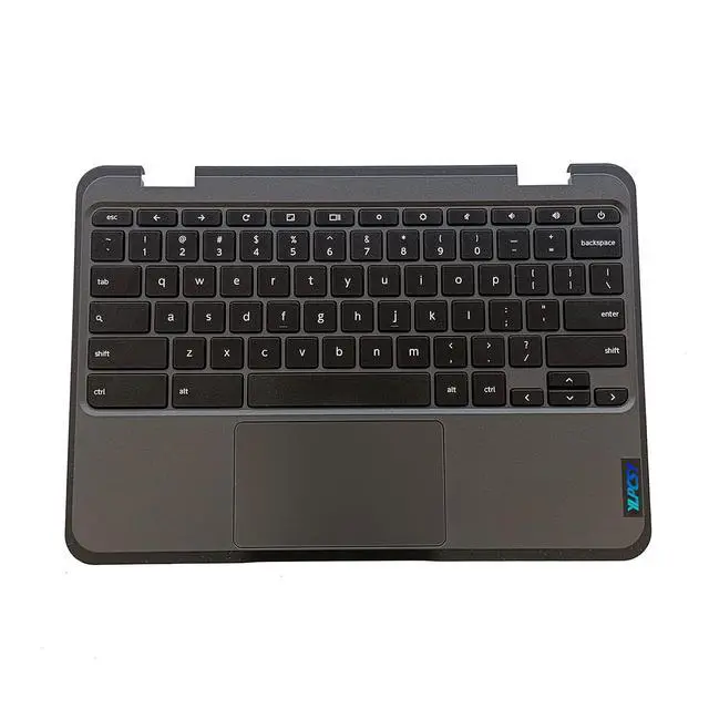 Main image of Replacement for Lenovo Chromebook 100E 3th 82J7 82J8 WiFi Laptop Upper Top Cover Case Palmrest Keyboard Touchpad Assembly Part 5M11C94663 Black