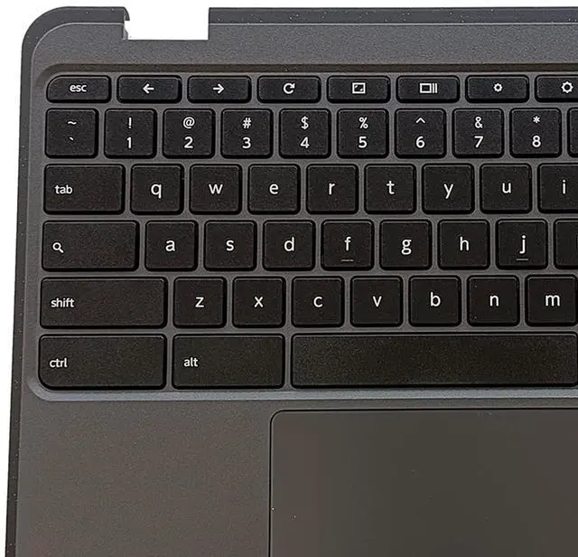 Alt view image 7 of 7 - Replacement for Lenovo Chromebook 100E 3th 82J7 82J8 WiFi Laptop Upper Top Cover Case Palmrest Keyboard Touchpad Assembly Part 5M11C94663 Black