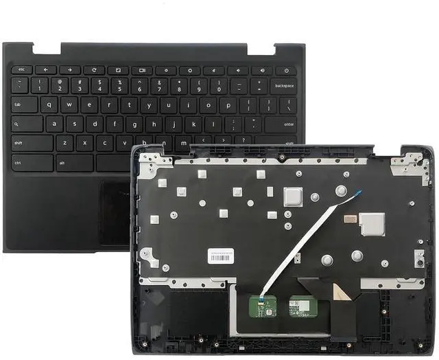 Main image of 5CB1E21835 Replacement for Lenovo 100e Chromebook 2nd Gen MTK 2 82Q3 Laptop Upper Top Cover Case Palmrest US Keyboard Touchpad Assembly Part