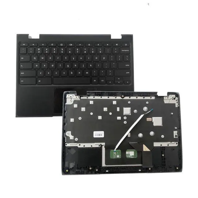 Alt view image 5 of 7 - 5CB1E21835 Replacement for Lenovo 100e Chromebook 2nd Gen MTK 2 82Q3 Laptop Upper Top Cover Case Palmrest US Keyboard Touchpad Assembly Part
