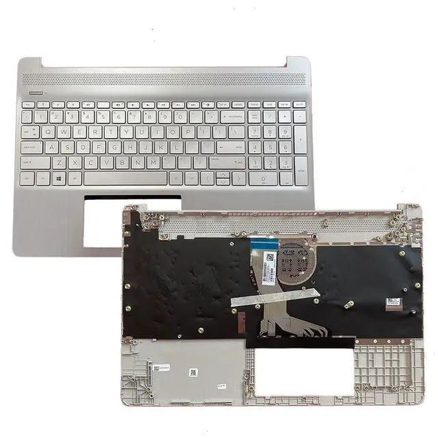 Main image of L63578-001 Replacement Laptop for HP 15-DY 15-EF 15s-eq 15s-fq 15T-DY100 15Z-EF100 17-CA1022CY 14-dh1000 15 inch Upper Top Cover Case Palmrest Not-Backlit Keyboard Assembly Part Sliver