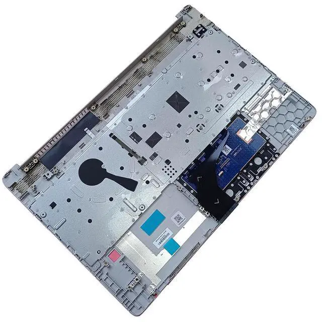 Alt view image 3 of 7 - L52154-001 Replacement for HP 15T-DW200 15T-DW300 15Z-GW000 15-DW3032CL 15T-DW 15-DW 15-GW 15s-du Laptop Upper Top Cover Case Palmrest Backlit US Keyboard Touchpad Assembly Part Sliver