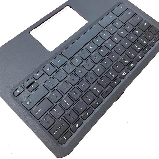 Alt view image 6 of 7 - Replacement for HP Chromebook 11A-NB0013DX 11A-NB0047NR NB Laptop Upper Top Cover Case Palmrest Keyboard Assembly Part L99855-001