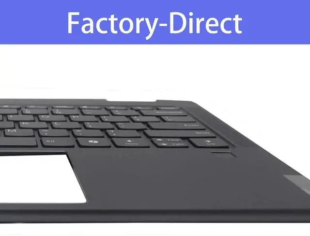 Alt view image 4 of 7 - 5CB1N97636 Replacement for Lenovo Yoga 7 2-in-1 14IML9 Laptop Upper Top Cover Case Palmrest Backlit US Keyboard Assembly Part