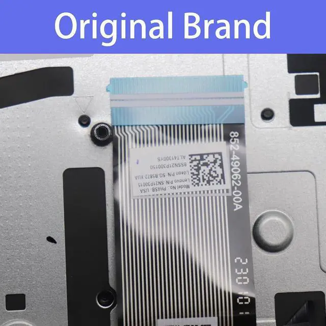 Alt view image 3 of 7 - 5CB1N97636 Replacement for Lenovo Yoga 7 2-in-1 14IML9 Laptop Upper Top Cover Case Palmrest Backlit US Keyboard Assembly Part