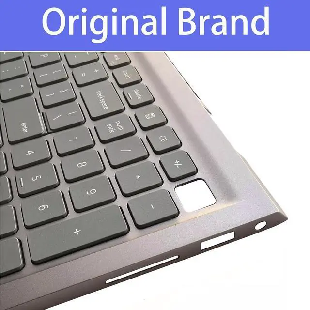 Alt view image 3 of 7 - 06P0TG 6P0TG Replacement for Dell Inspiron 15Pro 5510 5515 Laptop Upper Top Cover Case Palmrest US Keyboard Assembly Part